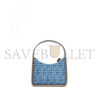 FENDI DENIM FF MINI FENDESSENCE BAG 8BS094AS3F (27*20.5*7cm)